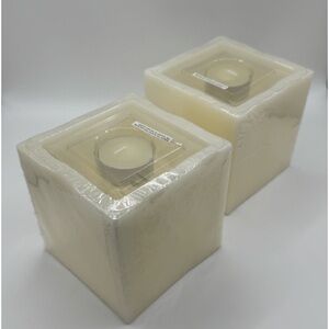 Wax Candle Holders with Tealights